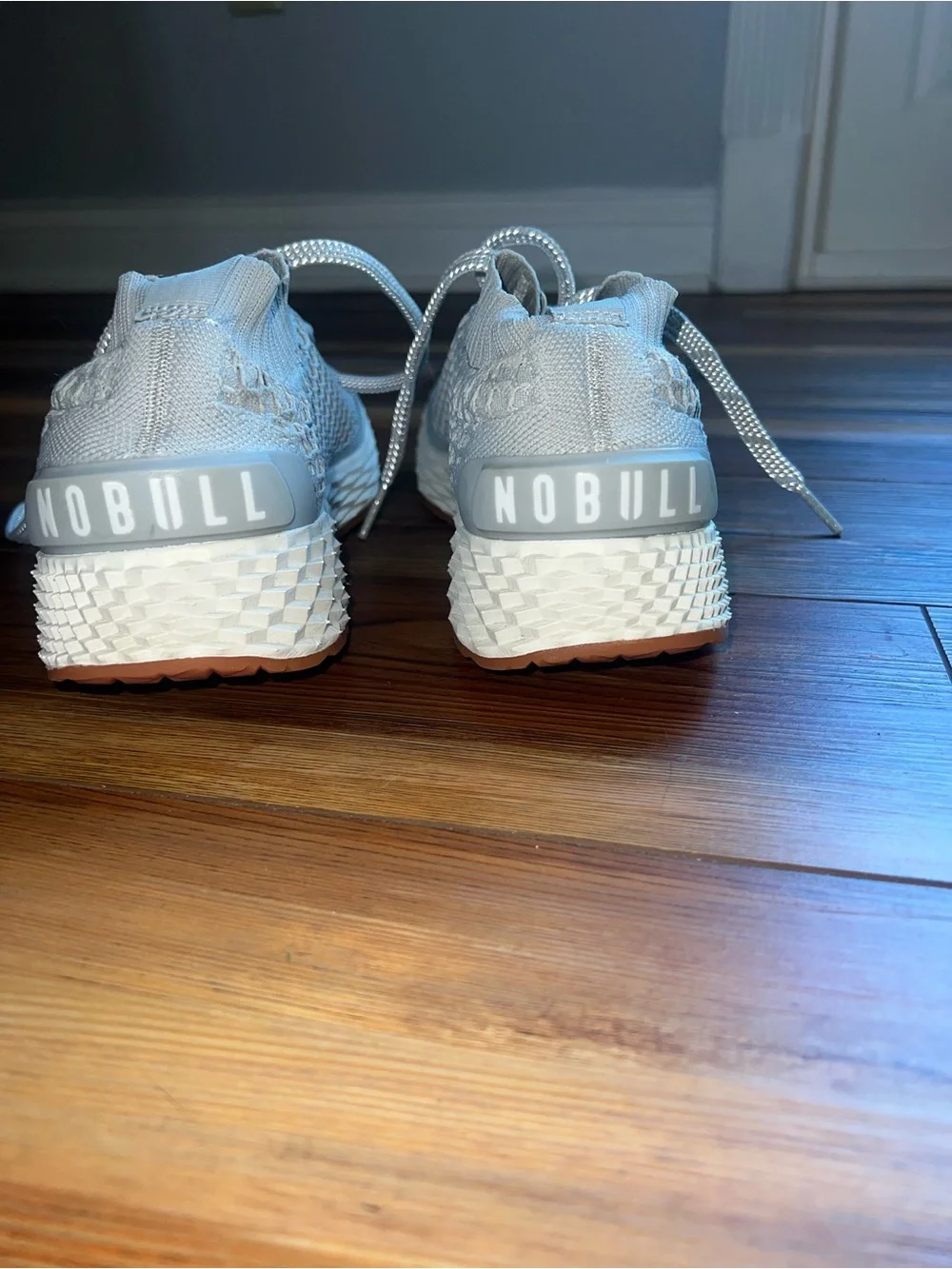 NOBULL Mens Light Gray Allday Knit Sneakers
